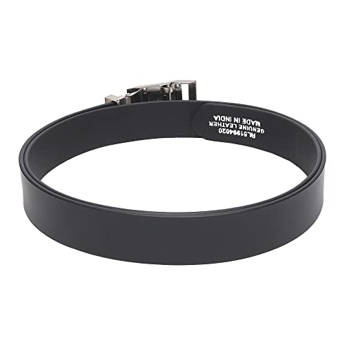 Image of Men's Formal Genuine Leather Auto-lock Adjustable Belt (JAFA-42-BL)