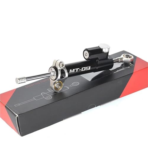 Kit Soporte Estabilizador Dirección Soporte Amortiguador Control Dirección Motocicleta para Yamaha MT09 MT-09 MT 09 2013-2023 Kit Montaje Lineal Invertido Ajustable Amortiguadores CNC(Conjunto 5)