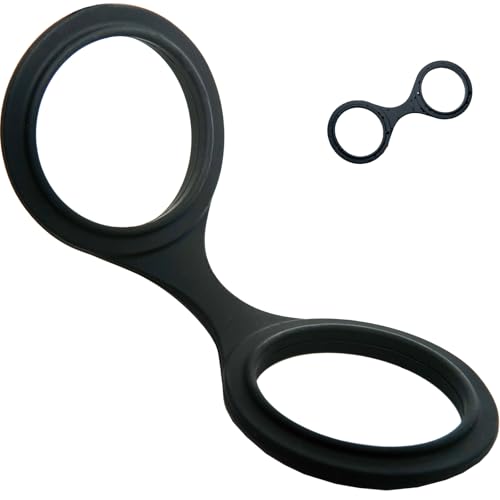 JOGDRC Handcuffs Silicone Toys, Realistic Handcuff Style Costume Prop （Black）