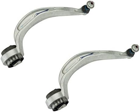 Pair Set 2 Front Curved Lower Control Arms MeyleHD For Audi A5 Thru 06/20/2011
