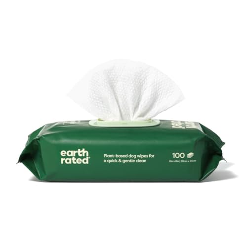Earth Rated Pet Wipes for Dogs and Cats,...