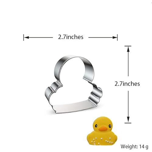 Cookie Cutter Cartoon Duckling 4-Piece Set, Cookie Molds Stainless Steel Baking Tools Cake Molds Flip Sugar Molds, For Children's Parties Birthday And Other Gifts #TOP5