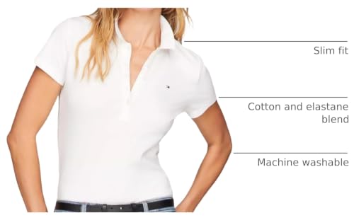 Image of Tommy Hilfiger Women's Solid Short Sleeve Pique Polo Shirt