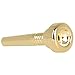 OriGlam Trumpet Mouthpiece 17C Brass Gold Plated Mouthpiece Replacement Part for Brass Wind Musical Instrument Parts