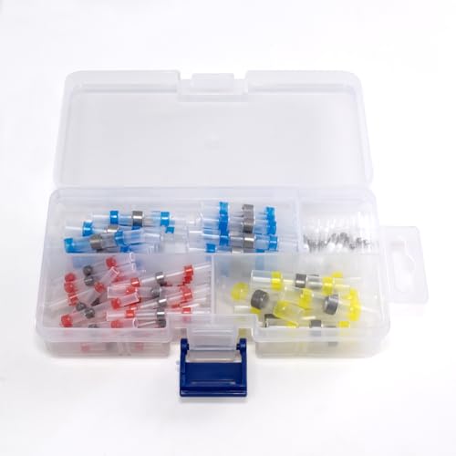 Connecteur de fil à souder étanche et gaine thermo-rétractable isolée Poyiccot 100 pièces