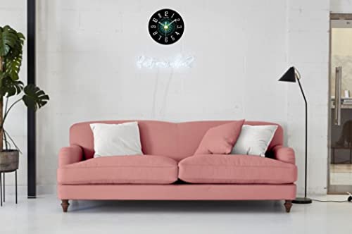 Image of SANDROSE 10-inch Designer Plastic Analogue Round Wall Clock for Home, Kitchen, Living Room, Bedroom, Office (24 cm x 24 cm x 4.5 cm) (Color 7)