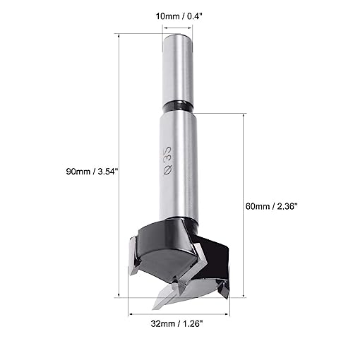 MACHSWON Forstner Drill Bits Tungsten Carbide Wood Hole Saw Opener Drill Bit 32mm Woodworking Hinge Hole Drilling Boring Bit Cutter - Image 4