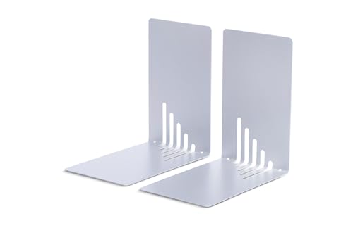 Maul Buchstütze (H)140 X (T)140 X (B)85 Mm, Silber, 2 Pezzi