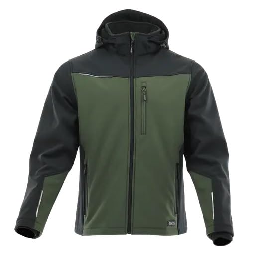 Chaqueta Softshell impermeable para hombre y mujer con capucha desmontable, cortavientos, transpirable, chaqueta cómoda, ligera y flexible para trabajo o senderismo, softshell actividades en exterior