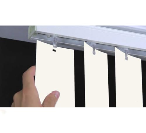 Vertical Blinds Replacement Slats Heavy Duty PVC Smooth Curved (Off