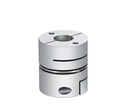 Rigid coupling,Stainless steel rigid coupling 1pcs D82L68 Diaphragm Coupling Aluminum Alloy Flexible Single Diaphragm Laminated Coupling Coupling Servo Motor Rigid(30X30)