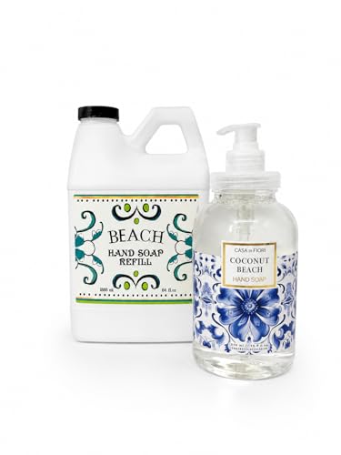 Home and Body Company Hand Soap Refill, Made in the USA 2-Pack includes 19.5 fl oz Hand soap with 64 oz each Refill (Beach) image 3