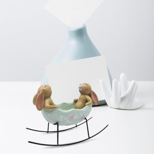 Lapins à bascule dans un œuf de Pâques pour centre de table champêtre - 8