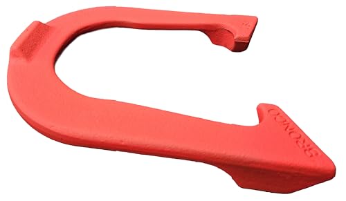 Bronco Professional Pitching Horseshoes- Made in The USA (Red & Blue- Two Pair Set (4 Shoes))