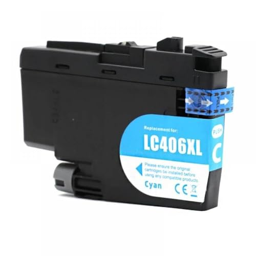 Cartouche LC406XL cyan compatible avec imprimantes Brother HL-JF1 et MFC-J4335DW