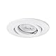 Paulmann 98971 Einbauleuchte Quality schwenkbar rund 110mm 20° GU5,3 max. 50W 12V dimmbar Weiß