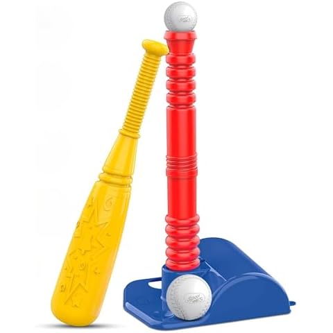 ToyVelt Tee Ball Set for Kids 3-5 - 9 Balls, for Boys & Girls, Great for Toddlers (Multicolor) Cover