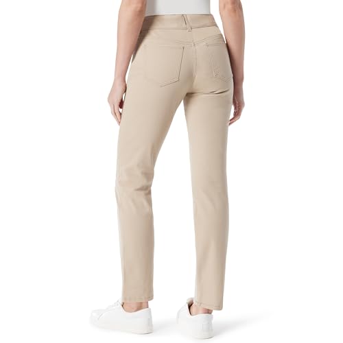 Image of Gloria Vanderbilt Womens Shape Effect Pull on High Rise Straight Leg Jean Standard
