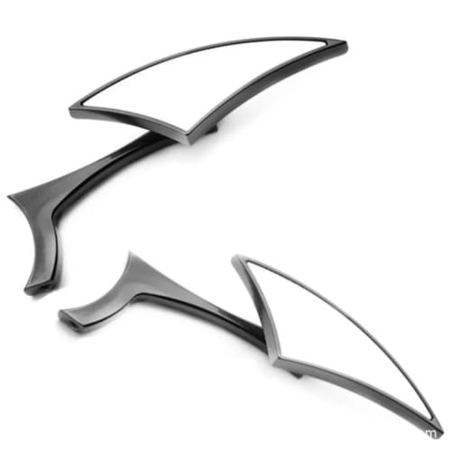 Rétroviseur moto et scooter harpon universel noir retroviseur lateral alu 8mm 10mm