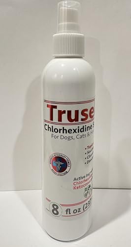 Truseb All Natural Chlorhexidin Sprays Chlorhexidine Spray for Dogs, Cats & Horses with Aloe Vera (USA)