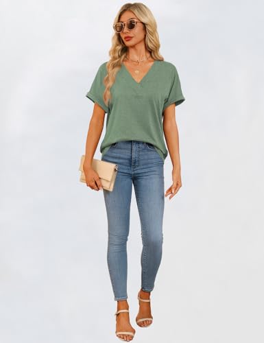 Save on Women's V-Neck T-Shirts with Code AHKJEHXH