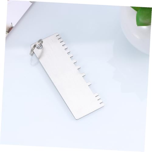 3 piezas de calibres de espesor para soldadura de acero inoxidable con medidas marcadas para inspección precisa y medición de espesor de metal miniatura 7