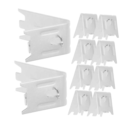 Operitacx 10 Piezas Clips para Estantes de Congelador Inoxidable Soporte Resistente para Refrigeradores y Congeladores para Organización y Estabilidad Segura