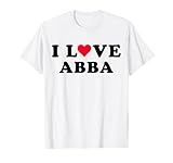 I Love Abba Shirt For Girlfriend Boyfriend