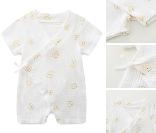 Baby Kimono Robe Romper with Traditional Korean Design Prints 100% Cotton4