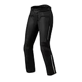 REV'IT! Revit Airwave 3 Pantaloni Tessili Moto da Donna (Black,42/32)