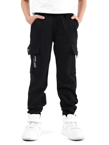 SERENYOU Jungen Cargohose Kinder Cargo Jogginghose Jugendliche Freizeithose...