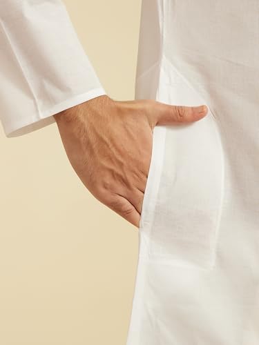 Image of DIWAS BY MANYAVAR Men's Cotton Plain Solid Kurta (1pc)