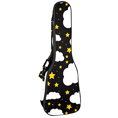 Sac étanche pour ukulélé ténor housse rembourrée concert motifs nuages