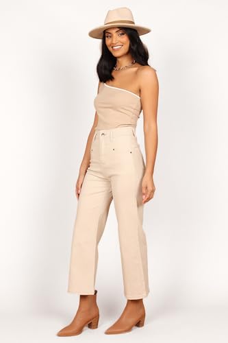Petal & Pup Women's Georgette High Waisted Straight Leg Pants3