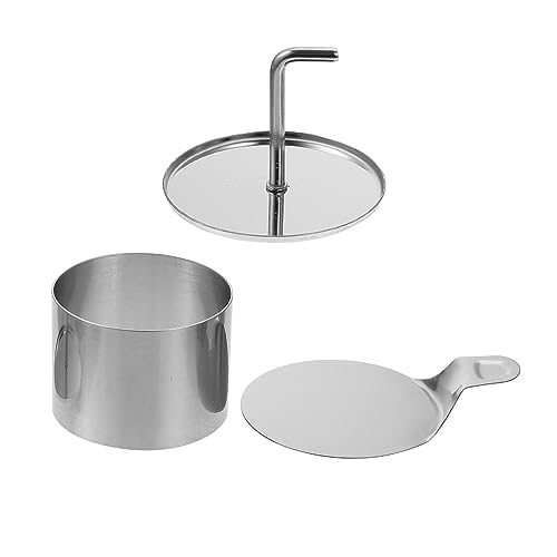 COLLBATH Diy Baking Molds Set Rice Ball Moulds Square Round Stainless Steel Molds