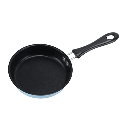 Image of Mini Frying Pan, 5" Stainless Steel Frying Pan Nonstick Skillet One Egg Frying Pan Omelet Pan Small Fry Pan for Eggs Pancakes(Blue)