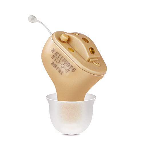TKING Rechargeable Hearing Amplifier for Adults, Invisible in Ear Canal, Digital Noise Reduction Feedback Cancelling,Aid and Assist Hearing (for Left Ear)