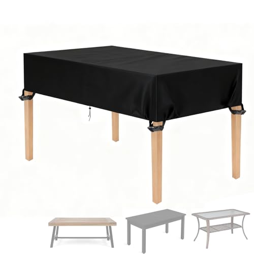 Letsteel Outdoor Table Cover 80x36x6in, 420D Waterproof by Letsteel - Used condition - US$24.94
