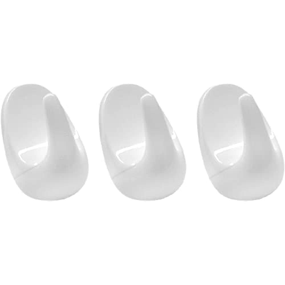 Fackelmann Tecno Adhesive Hook, Plastic, white