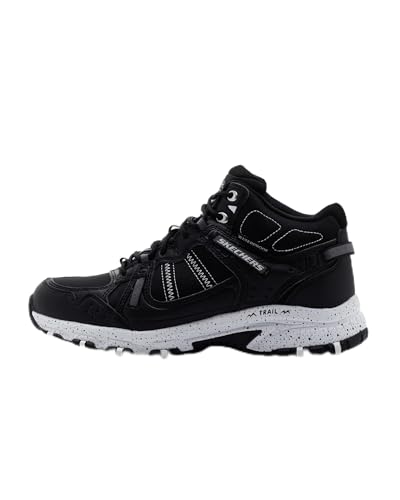 Skechers Hillcrest Bound PeakHILLCREST Bound Peak para Mujer, Tela sintética Negra y Ribete Blanco, 37 EU