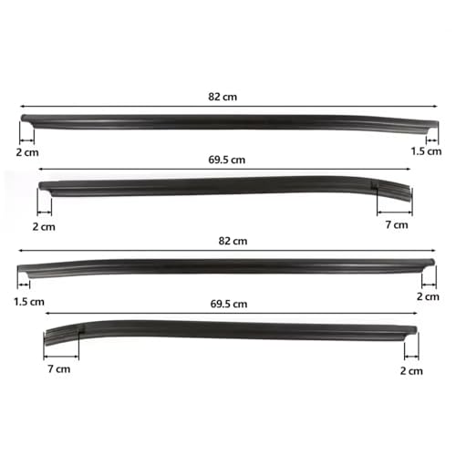 Joint de fenêtre de voiture Toyota Hilux MK6 en caoutchouc haute densité | Standard OEM 68164-0K010