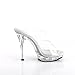 Fabulicious Women's Lip-102 Slide Sandal Clear/Clear