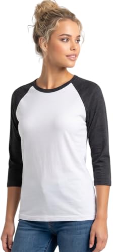 Image of ToBeInStyle Women's Classic Two Color Cotton Baseball T-Shirts