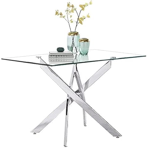Table de Salle à Manger GOLDFAN en Verre Cover