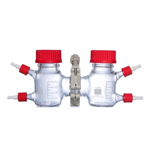 MFC Microbial Reactor electrolytic Cell clamp Type II bioglass Reactor Water Electrolysis Fuel Cell Hydrogen Fuel Cell Reactor (100ml)