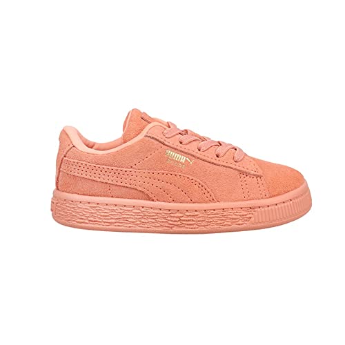 PUMA Toddler Girls Suede Classic Mono Gold Lace Up Sneakers Shoes Casual - Orange