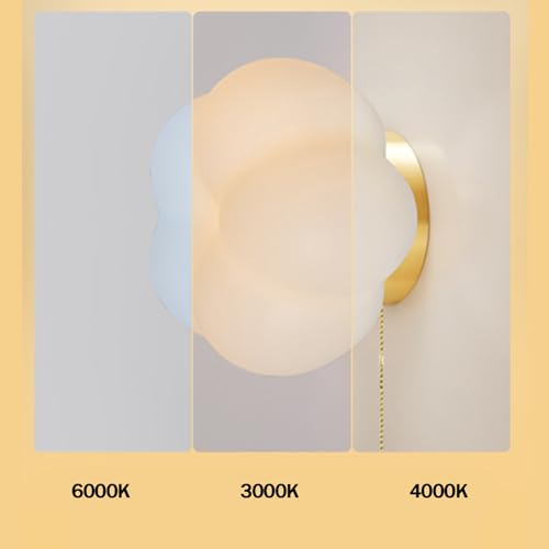 Moderna LED apliques de pared regulables con interruptor de cadena para iluminación interior 2