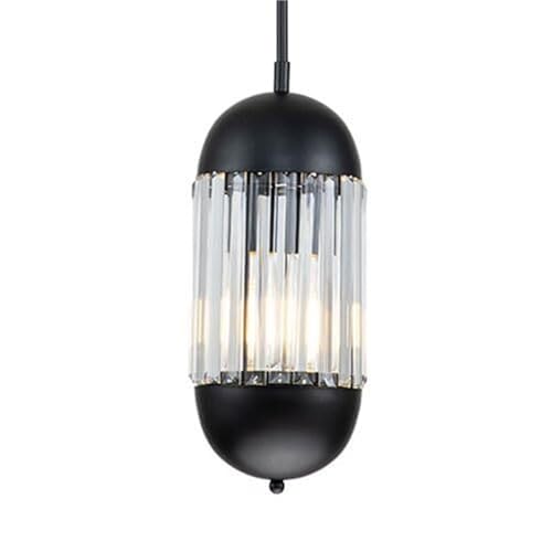 Pendante en Verre Métallique Industriel pour Éclairage de Cuisine