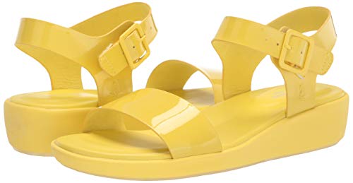 Hush Puppies Women's Brite Jells Quarter Strap Wedge Sandal, Sun Yellow, 7 #TOP6