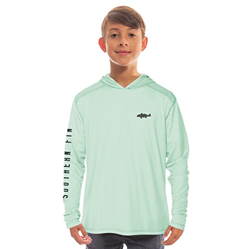 Southern Fin Apparel Kids Fishing Hoodie Shirt Long Sleeve UV UPF SPF Sun Protection Youth Boys Girls2